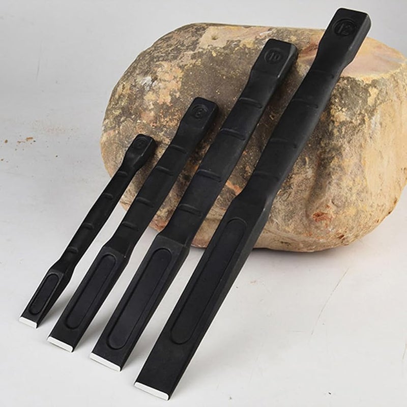 8 Inch Flat Chisel Stone Carving Tool Precision Masonry Hand Tool - Image 3